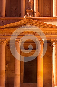 Petra, Jordan Siq, Treasury, Al Khazneh close-up