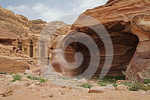 Nabataean Rock city of Petra, ad Deir, Monastery, Jordan