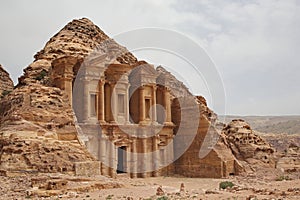 Nabataean Rock city of Petra, ad Deir, Monastery, Jordan