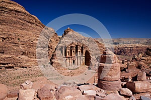 Petra Monastery in Jordan Asia