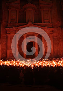 Petra by night