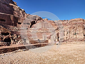Petra - Teatro romano dalla Strada delle Facciate photo