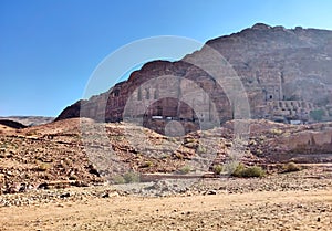 Petra - Tombe ipogee dalla Strada delle Facciate photo