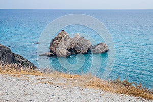 Petra tou Romiou Afrodite`s rock Cyprus 2017