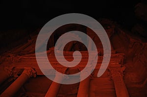 Petra treasury by night