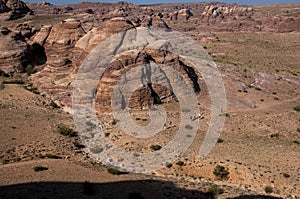 Petra view of Jordan photo