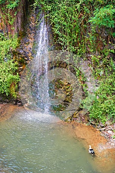 Petras Androginou waterfall in the Kakopetria town. Nicosia District. Cyprus