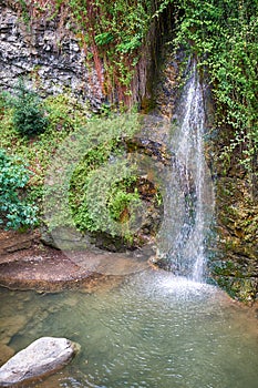 Petras Androginou waterfall in the Kakopetria town. Nicosia District. Cyprus