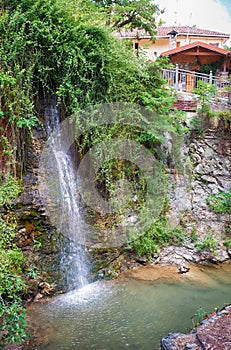 Petras Androginou waterfall in the Kakopetria town. Nicosia District. Cyprus