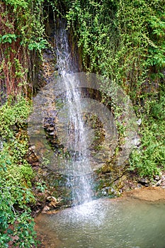 Petras Androginou waterfall in the Kakopetria town. Nicosia District. Cyprus