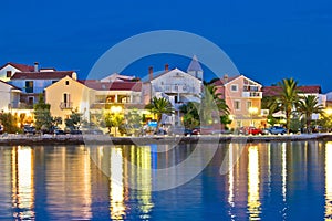 Petrcane adriatic village colorful evening waterfront