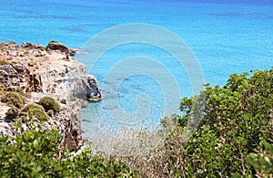 Petrified Forest beach Lakonia Peloponnese Greece