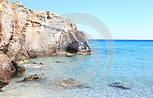 Petrified Forest beach Lakonia Peloponnese Greece