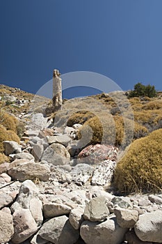 Petrified forest of Lesvos in Greece