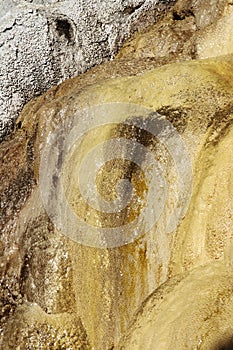 Petrified Fountain of RÃ©otier rock formation, French Hautes-Alpes