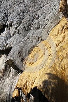 Petrified Fountain of RÃ©otier structure, Hautes-Alpes, France