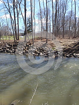 Petrifying spring River in Kenosha Wisconsin