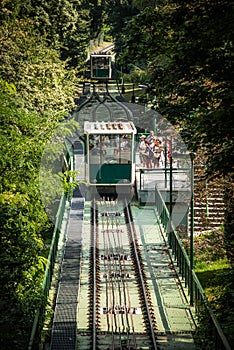 Petrin funicular in Prague