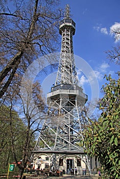 Petrin Lookout Tower Petrinska rozhledna in Prague, Czech Republic photo