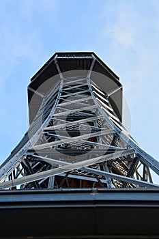 Petrin tower in Prague, Czech Republic