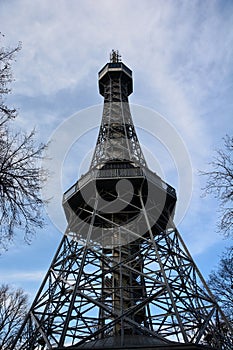 Petrin tower in Prague, Czech Republic