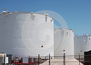 Petro-chemical storage tanks