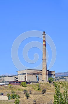 Petrochemical industrial rafinery chimney