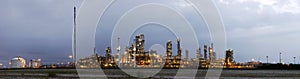 Petrochemical industry at dawn