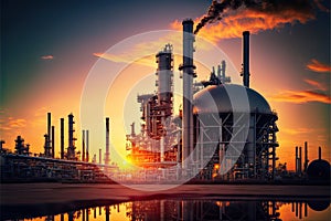 Petrochemical industry oil refinery chemical plant