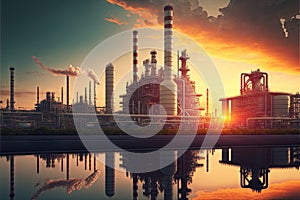 Petrochemical industry oil refinery chemical plant