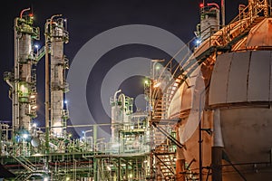 Petrochemical with night