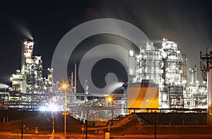 Petrochemical oil and gas refinery