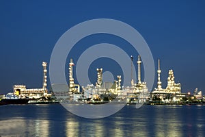 Petrochemical oil refinery factory