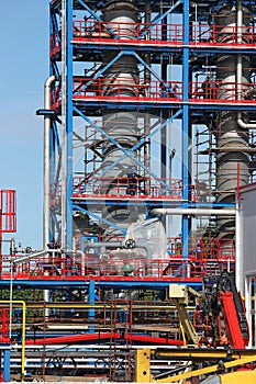 Petrochemical plant construction site