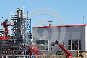 Petrochemical plant construction site