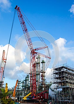 Petrochemical plant under construction