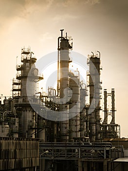 Petrochemical plant vintage style