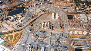 Petrochemical refinery plant industry zone