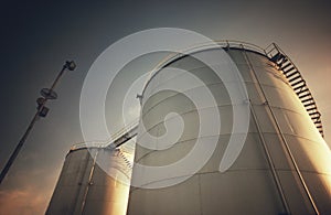 Petrochemical storage tanks photo