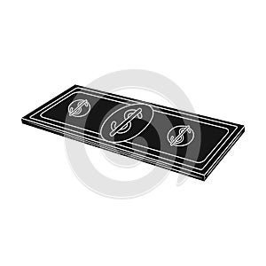 Petrodollars.Oil single icon in black style vector symbol stock illustration web.