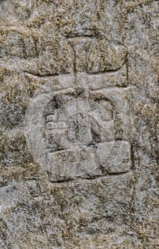 Petroglyph. Cross image