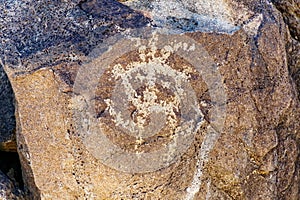 Petroglyph in Piedras Marcadas Canyon, Albuquerque, NM