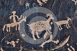 Petroglyph on Rock