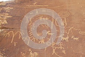 Petroglyphs from Atlati Rock, NV