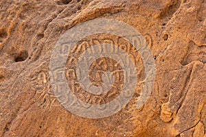 Petroglyphs at the Dadan visitor center, site of an ancient kingdom