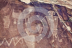 Petroglyphs in Dinosaur National Monument, Utah, USA