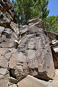 Petroglyphs Galisteo New Mexico photo