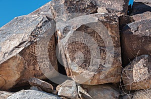 Petroglyphs in Grapevine Canyon, southern Nevada