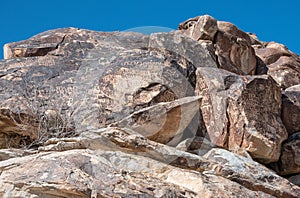 Petroglyphs in Grapevine Canyon in southern Nevada