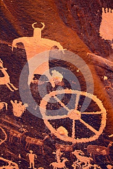 Petroglyphs on Newspaper Rock